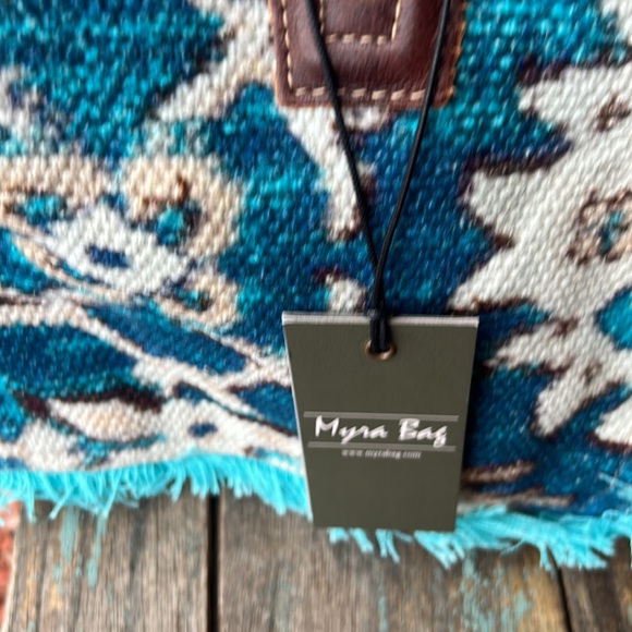MyRA BAG Aqua Imagica Small Tote Bag NWT - Picture 4 of 10